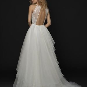 Hayley Paige tiered ball gown wedding dress.